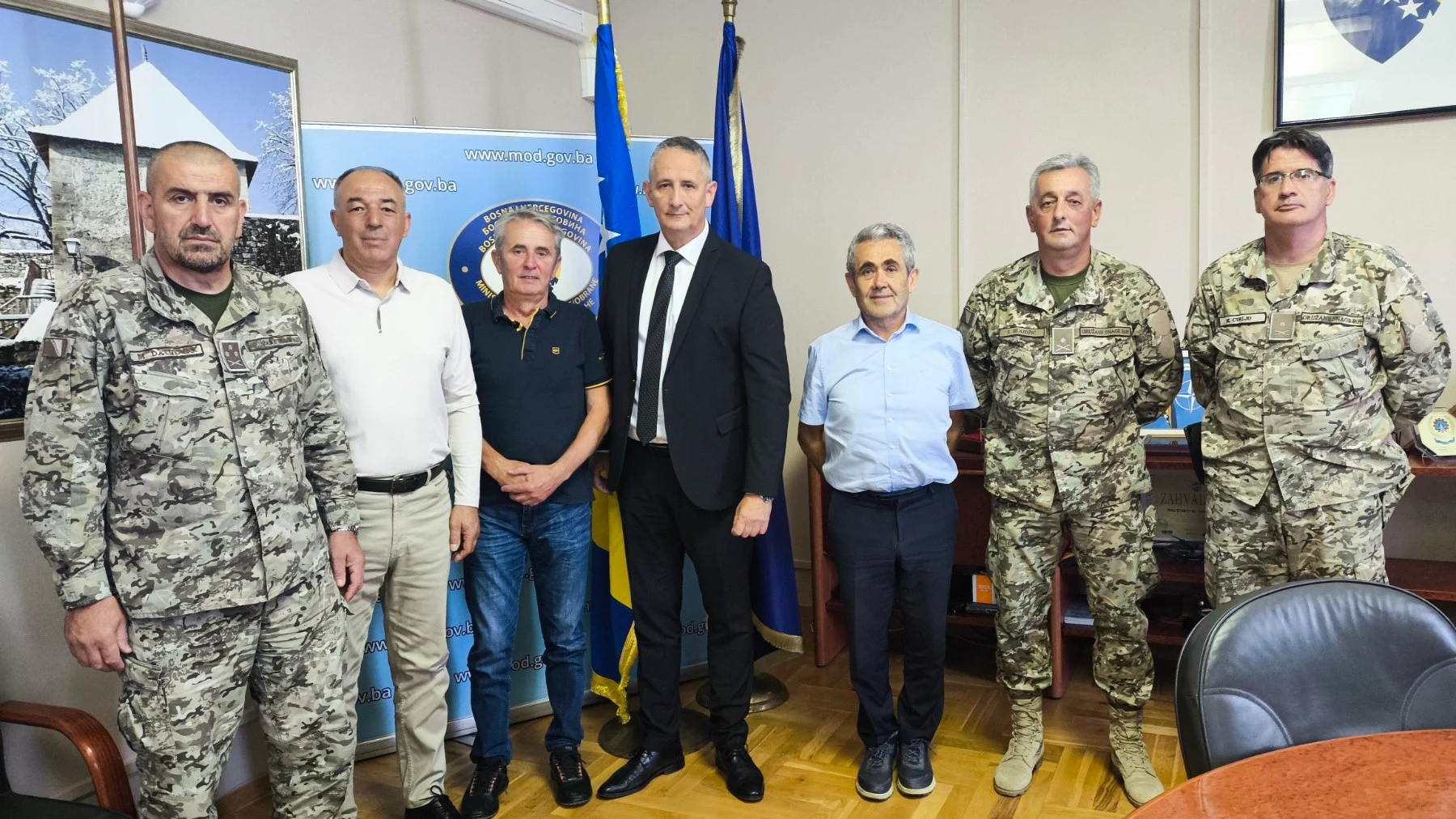 Delegacija ARAuBiH na sastanku u MO BiH