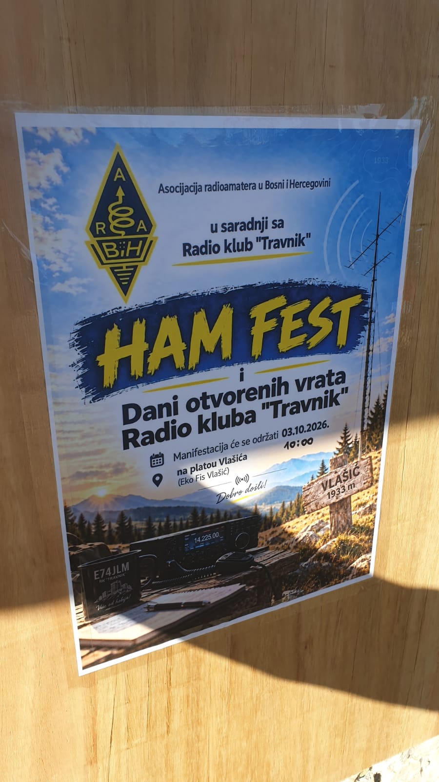 HAMFEST Vlašić 2026. ARAu BiH, RK “Travnik”